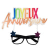 Santex - Lunettes Noires - Joyeux Anniversaire Multicolore - Party Shop
