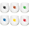 Unique - Marqueurs pour verre - Football (6) - Party Shop