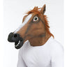 Realistic horse head mask with plush mane – adult latex costume accessory for Halloween or parties - Funworld - Party Shop