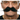 Moustache Noir — 25cm x 6cm