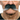 Moustache Noir/Gris — 25cm x 6cm