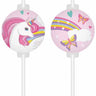 Procos - Pailles en carton (4) - Licorne - Party Shop