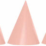 Procos - Chapeaux Cônes (6) - Rose métallique - Party Shop