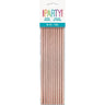 Unique - Pailles Papier Métallique (10) - Rose Or - Party Shop