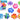 Link Product - Pinces à cheveux Luau à pétales d’orchidée – paquet de 8 (couleurs assorties) - Party Shop