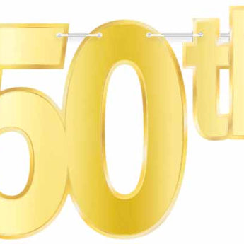 Bannière de fête - Happy 50th Birthday