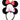 Serre-tête d'oreilles de Minnie Mouse (couleurs assorties) 1 unité