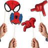 Unique - Spiderman Lot de 8 accessoires pour Photos - Party Shop