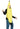 Teen Banana Costume – Funny Fruit Halloween Outfit One Size - Rasta Imposta - Party Shop