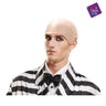 Adult bald wig costume accessory. Funny and realistic bald head cap for Halloween, carnival, cosplay, theater or comedy party. One size fits most. - MOM - PArty Shop