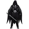 Adult Evil Knight costume with hooded mask, cape, tunic, belt, and gloves – dark medieval Halloween outfit perfect for cosplay and costume parties - FunWorld - Party Shop