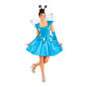 Adult blue fairy costume with dress, wings, headpiece and bracelets. Perfect for Halloween, cosplay, carnival or fantasy themed party. - MOM - Party Shop