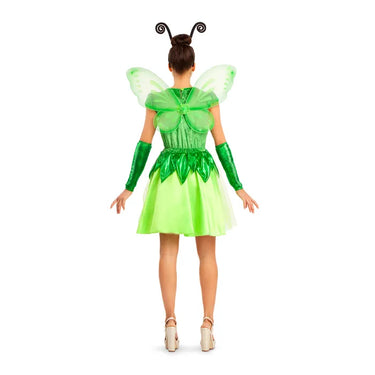 Adult fairy costume with dress, headpiece, wings and bracelets. Perfect for Halloween, carnival, cosplay or magical themed parties. - MOM - Party Shop
