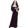 Adult Mother Superior costume with black gown, two-piece veil, white collar, and gloves – official Halloween and religious-themed costume for women - FunWorld - Party Shop