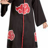 Akatsuki Naruto kids costume with black and red cloud cloak and reversible ninja headband (Leaf and Rain) – perfect for Halloween or anime cosplay - InSpirit - Party shop