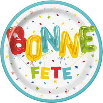 Assiettes 9po (8) - Bonne Fête