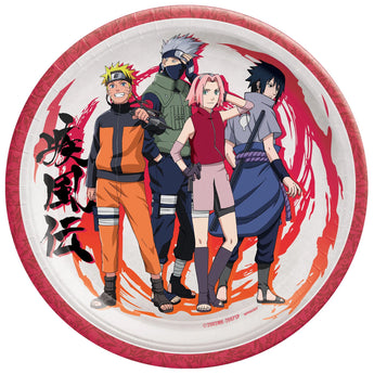 Assiettes 9 po (8) - Naruto Party Shop