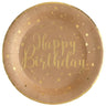 Santex - Assiettes 9Po (10) -  Happy Birthday Kraft - Party Shop