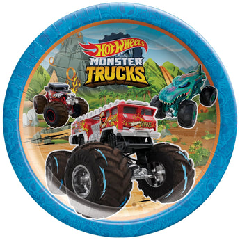 Assiettes 9po (8) - Hot Wheels Monster Truck Party Shop