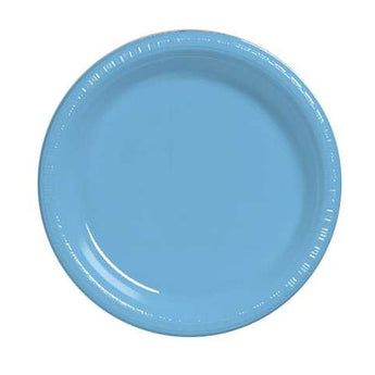 Assiettes De Plastique 7Po (20) - Bleu pastel Party Shop