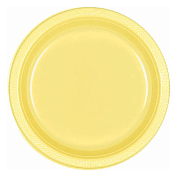 Assiettes De Plastique 7Po (20) - Jaune pale Party Shop