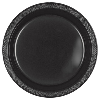 Assiettes De Plastique 7Po (20) - Noir Party Shop