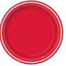 Unique - Assiettes En Carton 7Po (8) - Rouge - Party Shop
