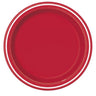 Unique - Assiettes En Carton 9Po (8) - Rouge - Party Shop