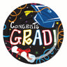 RUBIES - Assiettes ronde 7po (8) - Graduation - Party Shop