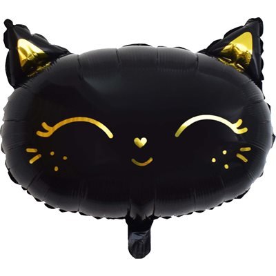 Ballon Mylar 15po - Chat Noit Party Shop