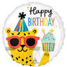 Anagram - Ballon mylar 18 po - Happy birthday animaux de la jungle - Party Shop