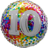 Airise - Ballon Mylar 18Po - 10 Ans Confetti - Party Shop