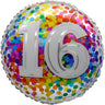 Airise - Ballon Mylar 18Po - 16 Ans Confetti - Party Shop
