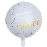 Santex - Ballon Mylar 18Po - Bonne  Anneé Blanc - Party Shop