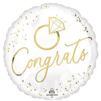 Ballon Mylar 18po - Congrats mariage Party Shop