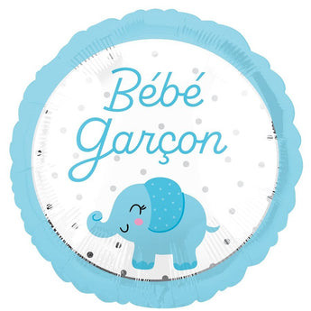 Ballon Mylar 18po - Eléphant Bébé Garçon Party Shop