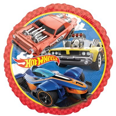 Ballon Mylar 18po - Hot Wheels Party Shop