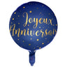 Santex - Ballon Mylar 18Po - Joyeux Anniversaire Bleu - Party Shop