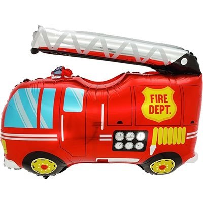 Ballon Mylar 25 po - Camion de Pompier Party Shop