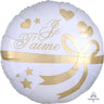 Anagram - Ballon Mylar Super shape 28po - Je T'aime - Party Shop