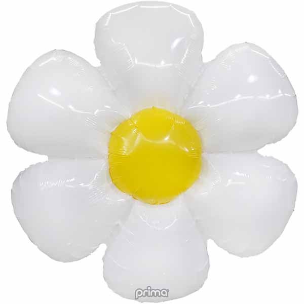 Ballon Mylar Supershape 24po - Marguerite Blanche (AIR) Party Shop