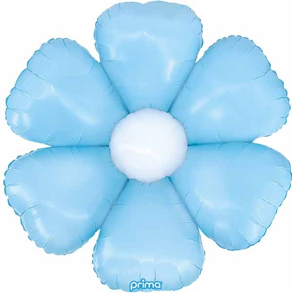 Ballon Mylar Supershape 34po - Marguerite Bleu (AIR) Party Shop