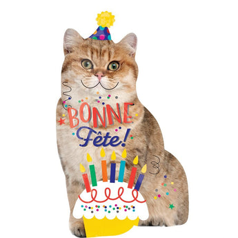 Ballon Mylar Supershape - Chat Bonne Fête Party Shop