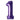 Ballon Mylar Supershape Chiffre 1 - Violet 34po Party Shop