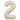Party Shop - Ballon Mylar Supershape Chiffre 2 - Blanc Sable 34po - Party Shop