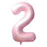 Airise - Ballon Mylar Supershape Chiffre 2- Rose bébé 34po - Party Shop
