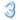 Ballon Mylar Supershape Chiffre 3 - Bleu Ciel 34po Party Shop
