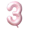 Airise - Ballon Mylar Supershape Chiffre 3- Rose bébé 34po - Party Shop