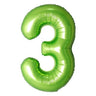 Airise - Ballon Mylar Supershape Chiffre 3 - Vert 34po - Party Shop