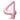 Airise - Ballon Mylar Supershape Chiffre 4 - Rose bébé 34po - Party Shop